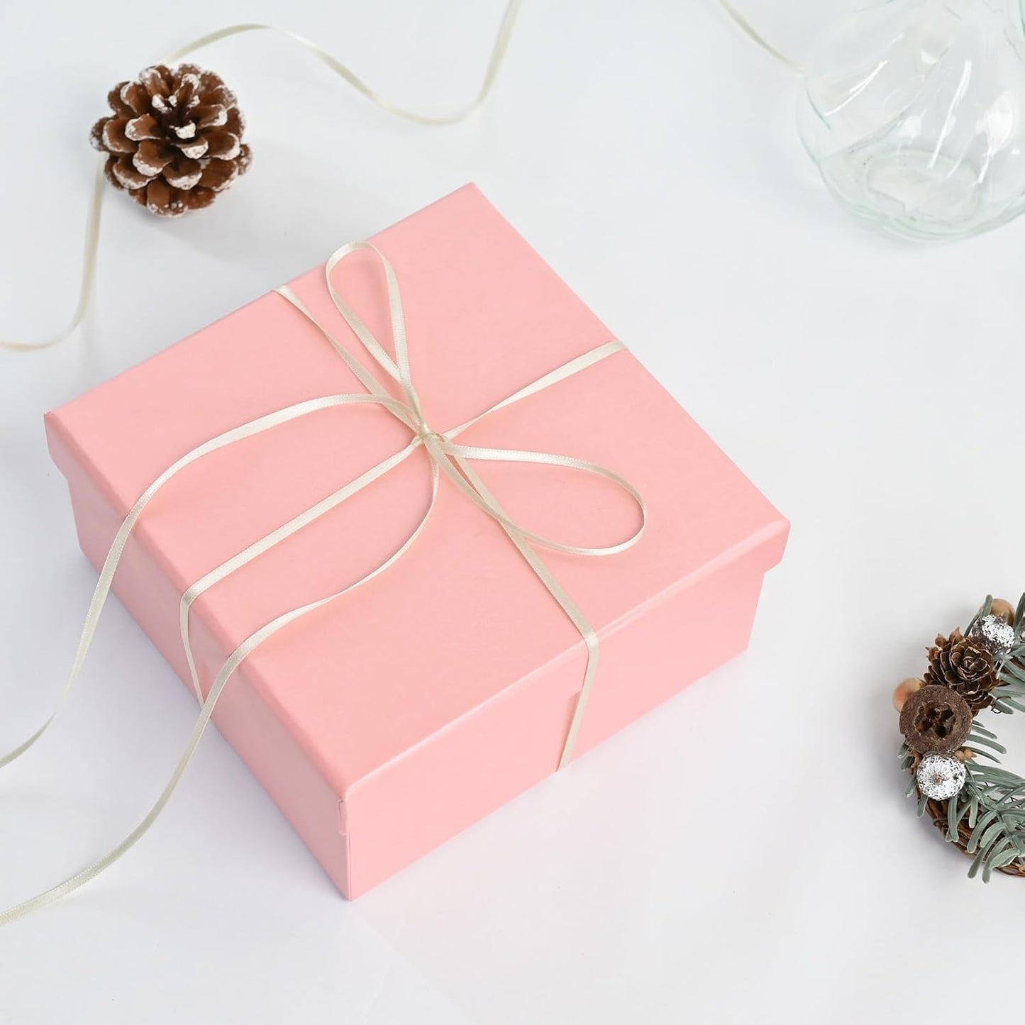 Ivory Satin Ribbon 1/8" X 50 Yards Solid Color Double Faced Ribbons Perfect for Crafts Wedding Decor Bow Making Arts Sewing and More