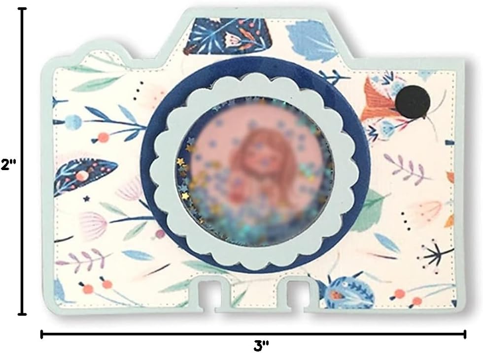 Mvchifay Cutting Dies Happy Birthday Holiday Thanks Greetings Metal Stencils Scrapbooking Tool Love Heart DIY Carbon Steel Embossing Template for Paper Card Making (Camera-10x12.8cm)