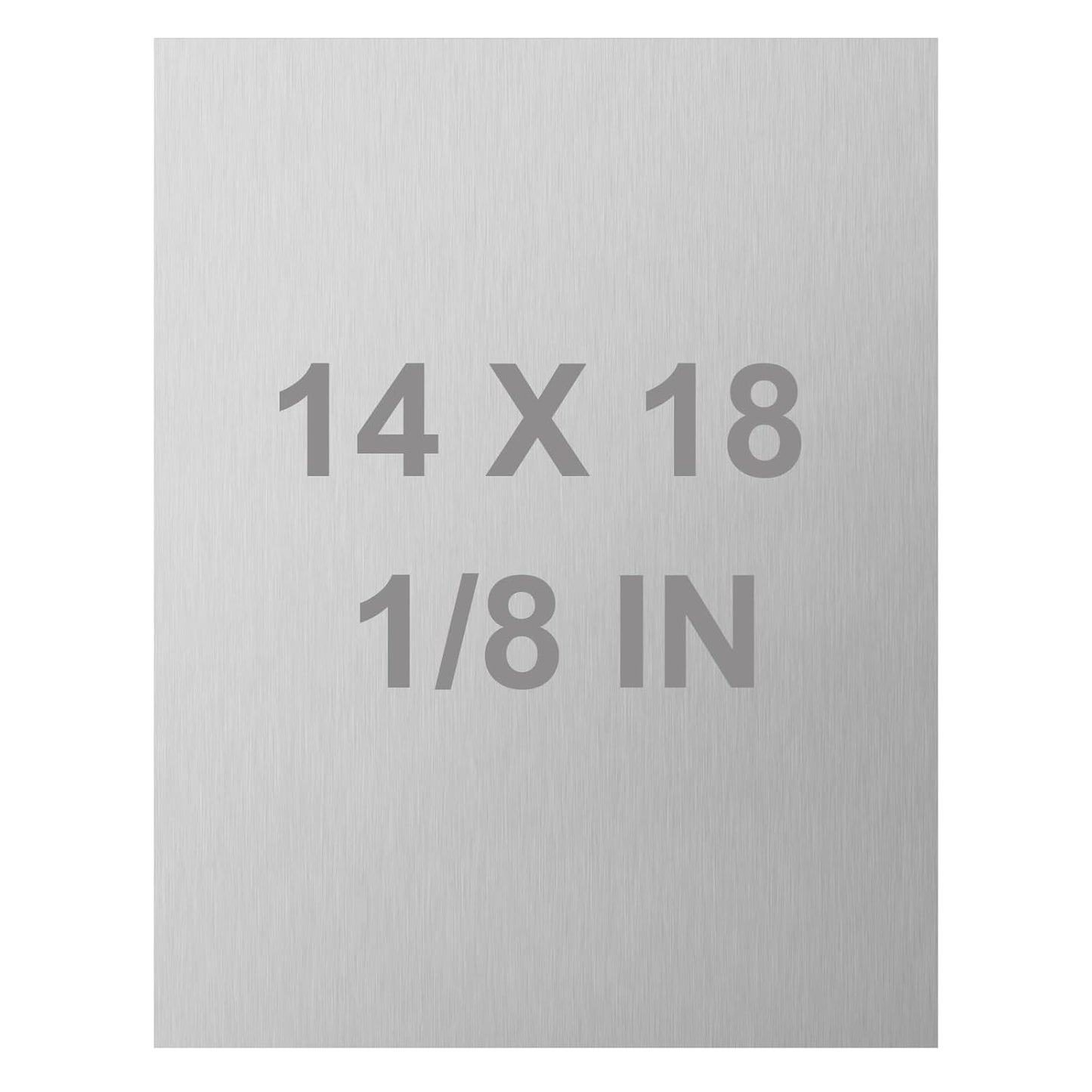 6061 T651 Aluminum Sheet Metal 14 x 18 x 1/8 (0.125') Inch Flat Plain Aluminum Plate Covered with Protective Film, Heat Treatable Rectangle 3MM Metal Plate for Crafting, Industrial