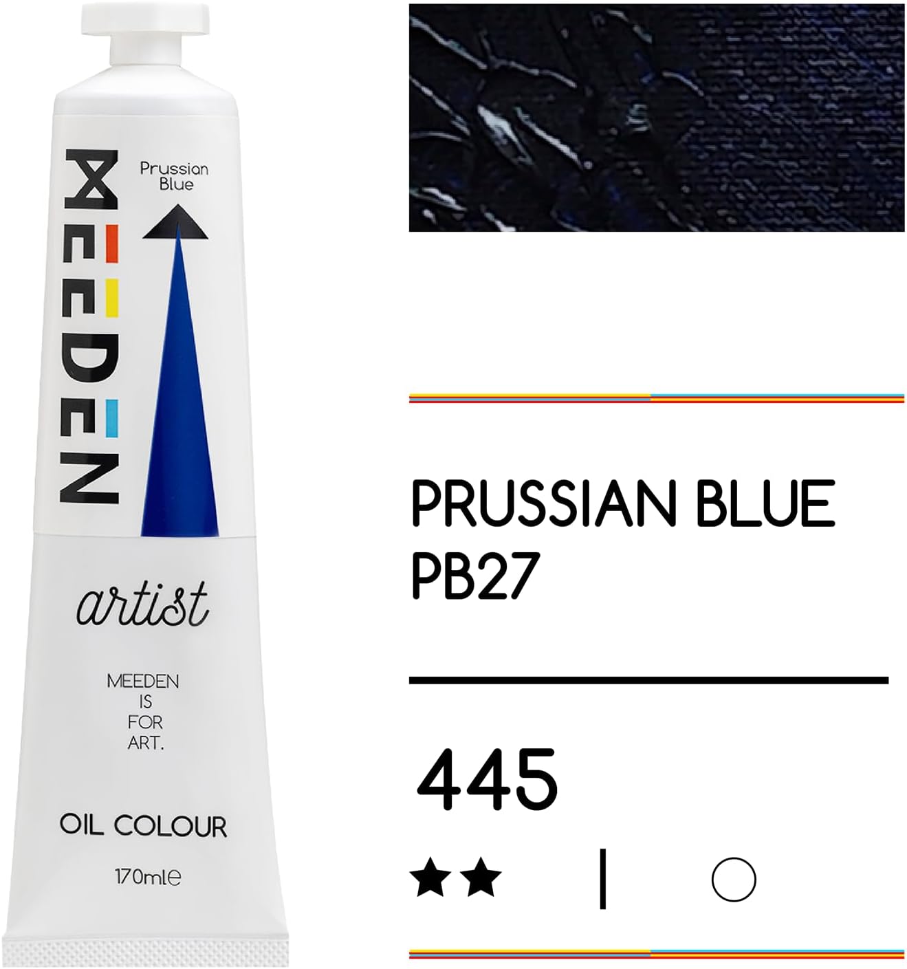 MEEDEN Artist Grade Oil Paint: Prussian Blue - 170ml/5.7oz Tube - Professional Art Paints for Canvas Painting
