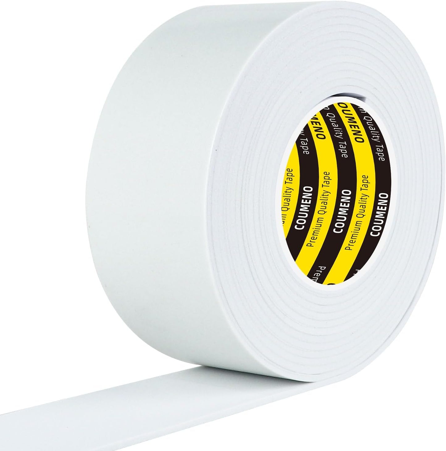 Single-Sided Adhesive Foam Tape 2inX9.84FT Single-Sided Sealing Strip Foam Pad Sponge Tape Window Weatherproof, Self-Adhesive Insulation Sealing Tape (White)