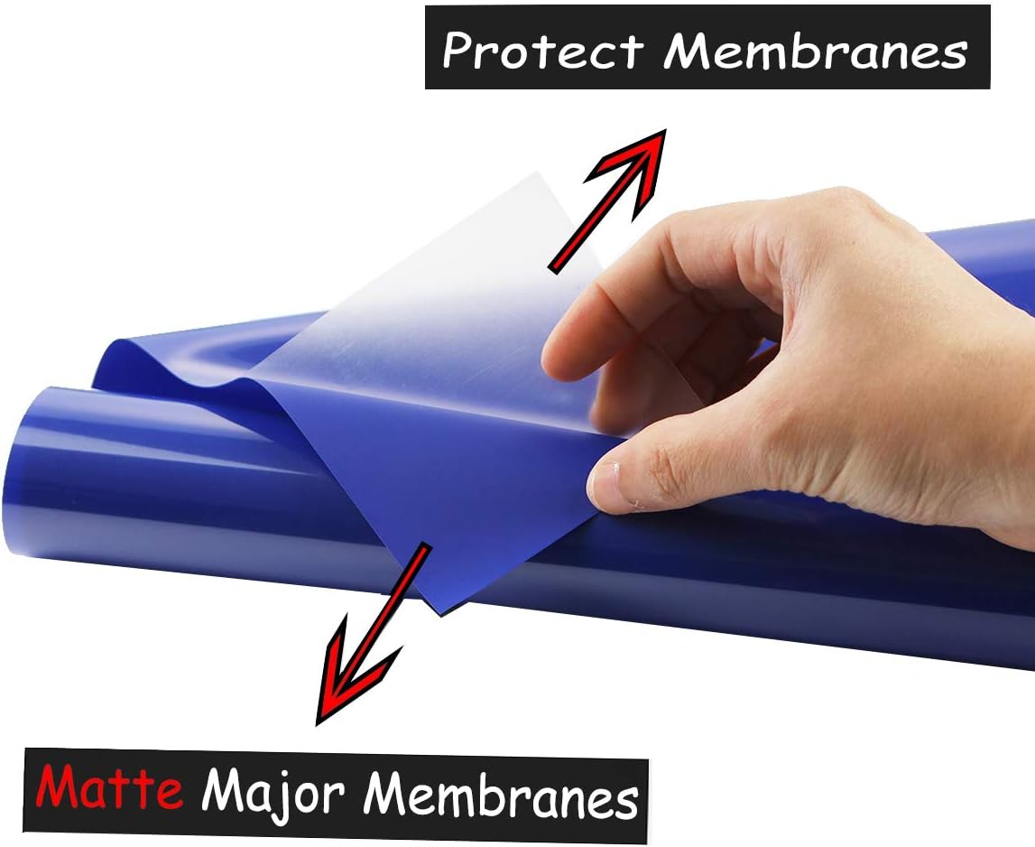 Guangyintong Heat Transfer Vinyl Blue HTV Rolls, 12" x 12ft Iron on Vinyl for T-Shirts, Matte Surface HTV for All Cutter Machine Easy to Cut & Weed for Heat Vinyl DIY Design