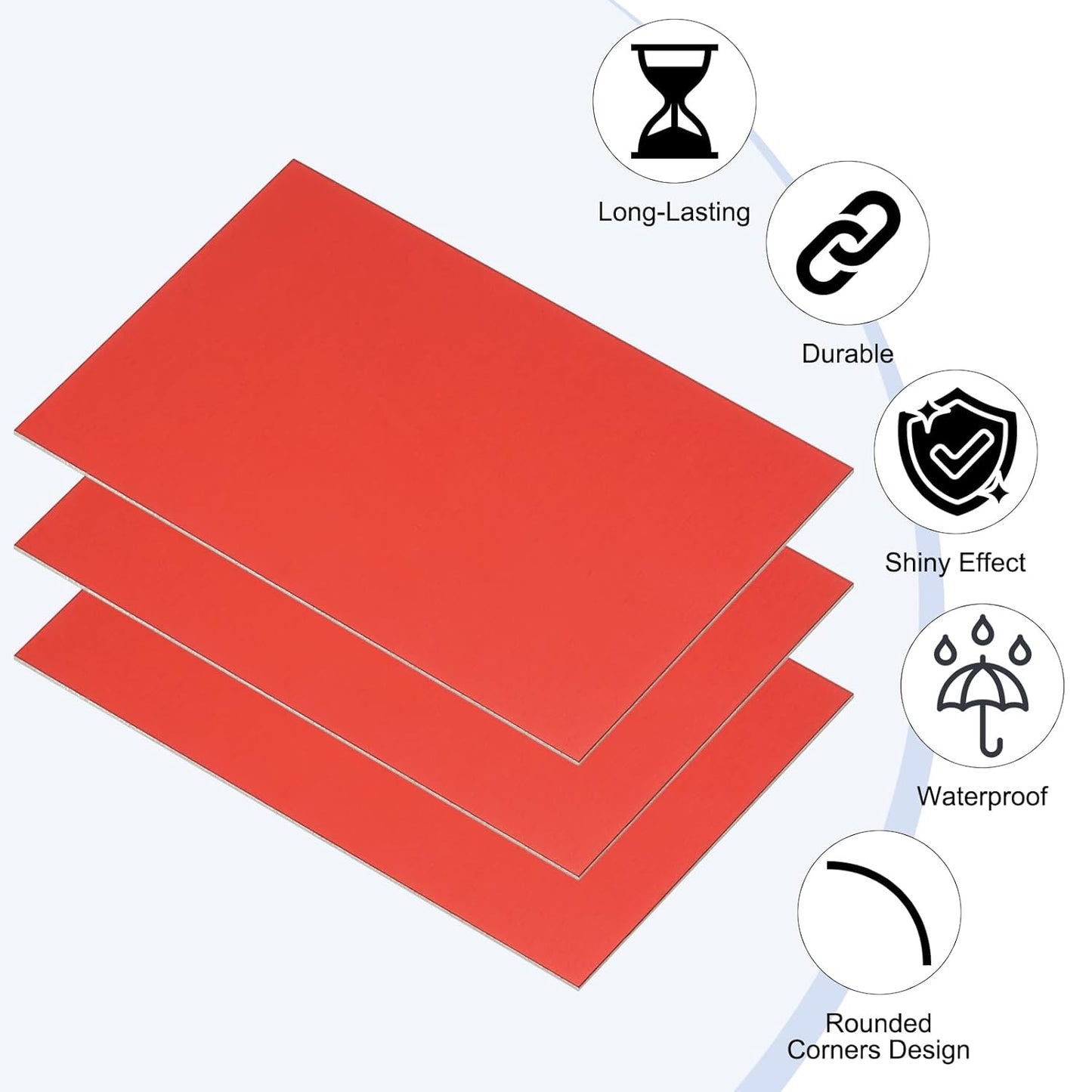 PATIKIL 5x8 Inch Anodized Aluminum Sheet Metal, 14Pcs Laser Plates Engraving Blanks 0.5MM Thin Rectangle for Crafting DIY House Laser Engraving, Silver/Black/Blue/Green/Yellow/Red/Purple