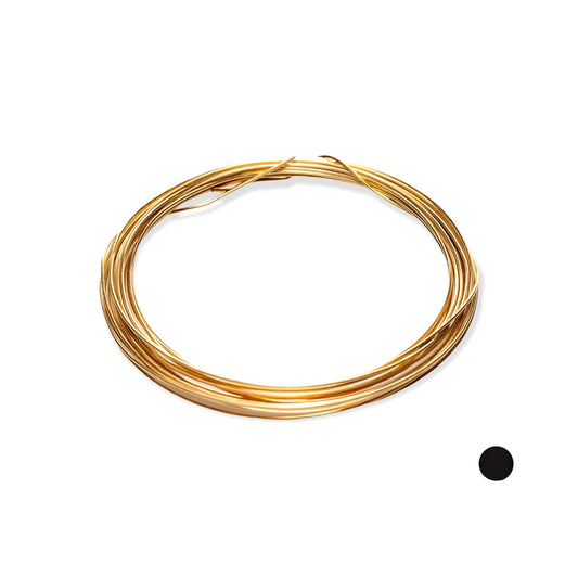 28 Gauge, Jeweler's Brass Wire, Red Brass, Round, Dead Soft, CDA #230 Alloy Jewelry Grade Made in USA - 5FT by CRAFT WIRE