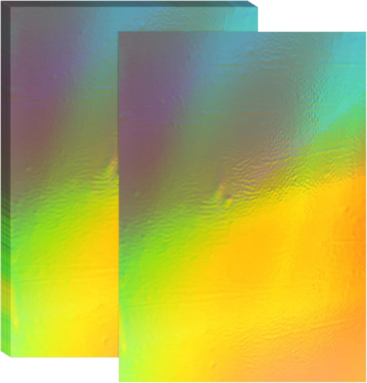 PATIKIL 11.7x8.3" Hot Stamping Foil Paper Sheet, 20 Sheets A4 Heat Transfer Hot Stamping Paper Foil for Leather DIY Logo Decor Craft Gift Package Scrapbook Card, Laser Gold