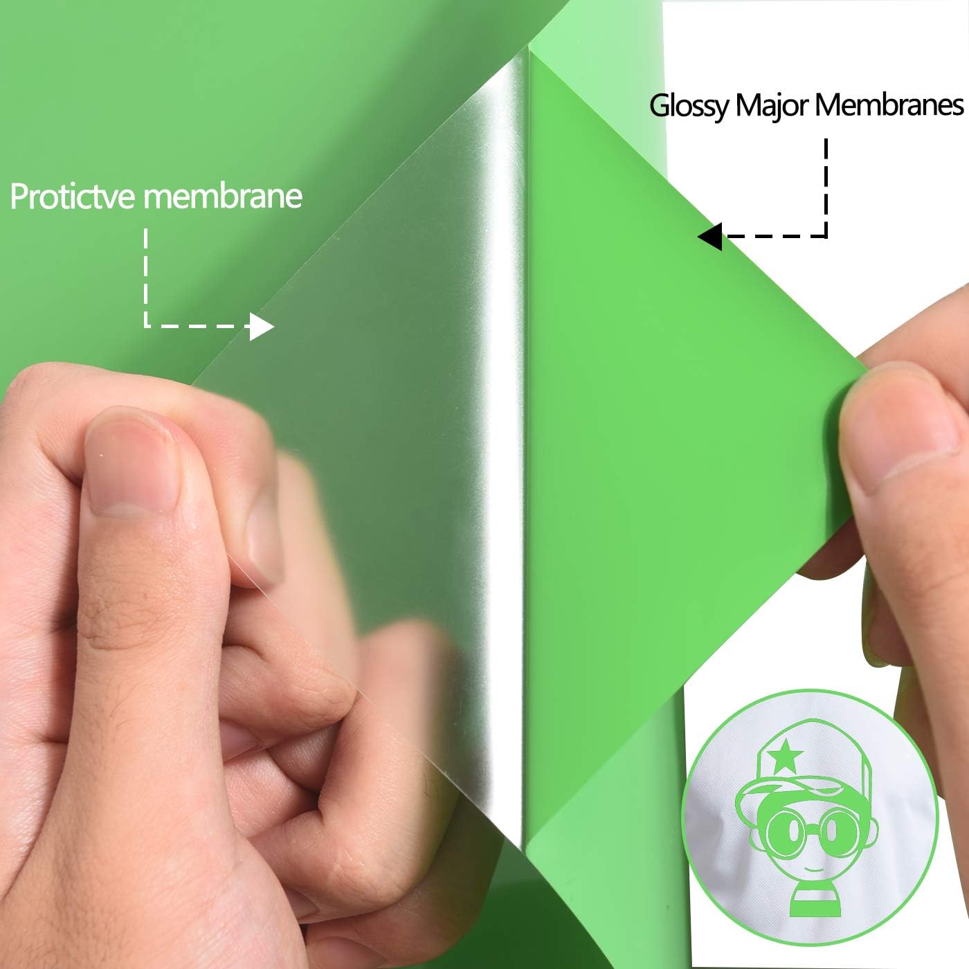 RENLITONG Light Green HTV Iron on Vinyl 12Inch by 10ft Roll Heat Transfer Vinyl for T-Shirt HTV Rolls for All Cutter Machine - Easy to Cut & Weed for Heat Transfer Design