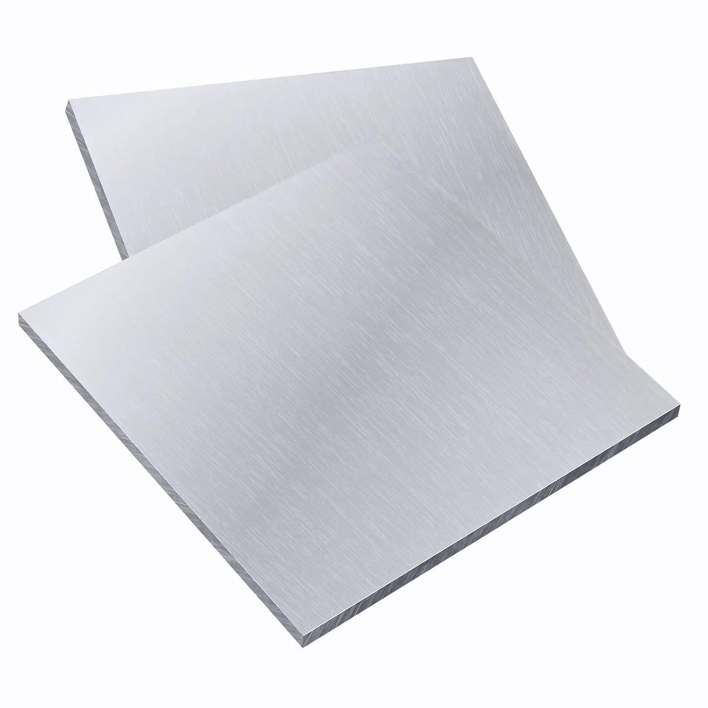 2 Pieces 6061 T651 Aluminum Sheet Metal 6 x 6 x 1/16Inch Thickness Rectangle Metal Plate, 1.5mm Aluminum Sheet, Plate for Crafting, Industry