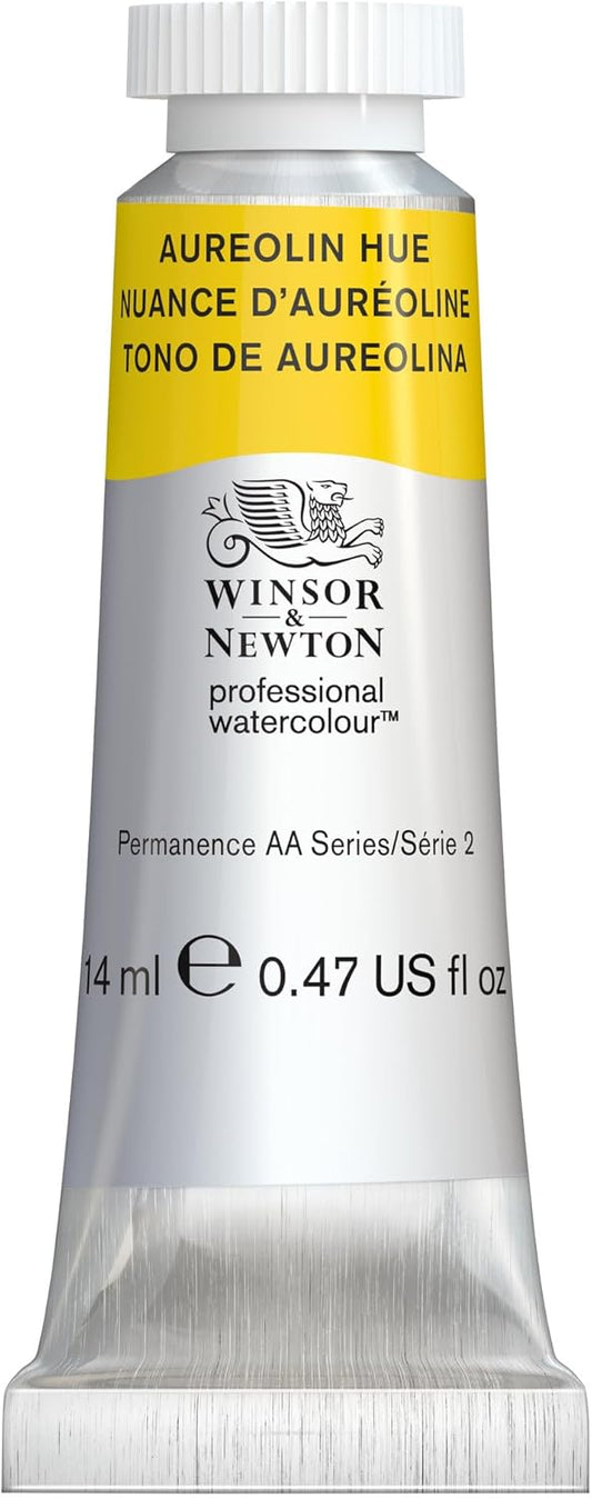 Winsor & Newton Professional Watercolour, Revival Collection, 14ml (0.47-oz) Tube, Aureolin Hue