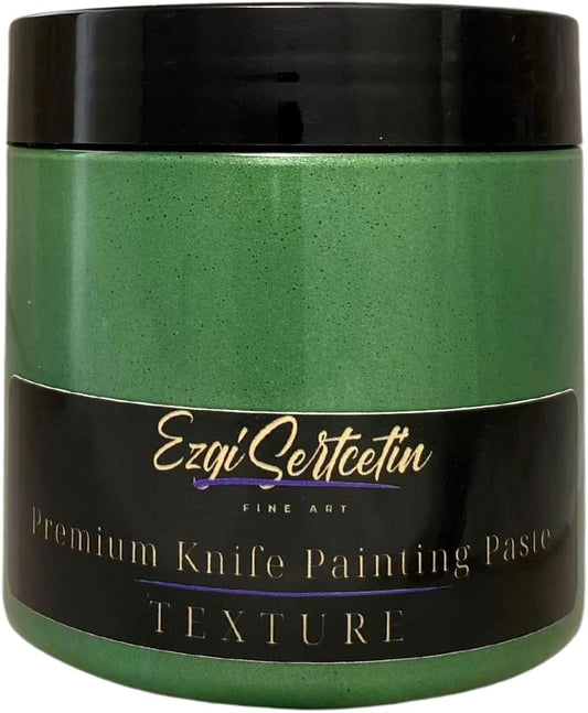 Premium Palette Knife Painting Paste|Texture Paste|Authentic Bright Colors|Ready to Use|Easy to Apply| 6oz (Leaf Green)