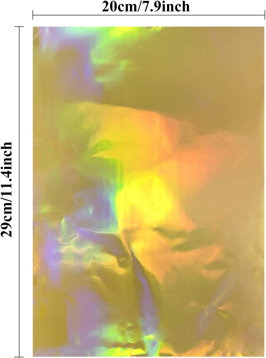 Briartw 20x29cm Hot Foil Paper 50 Sheets Pack Toner Reactive Foil Hot Stamping Foil Paper by Laser Printer and Laminator for Scrapbooking Craft Cardmaking DIY Album (Laser Gold, 100 Sheets)