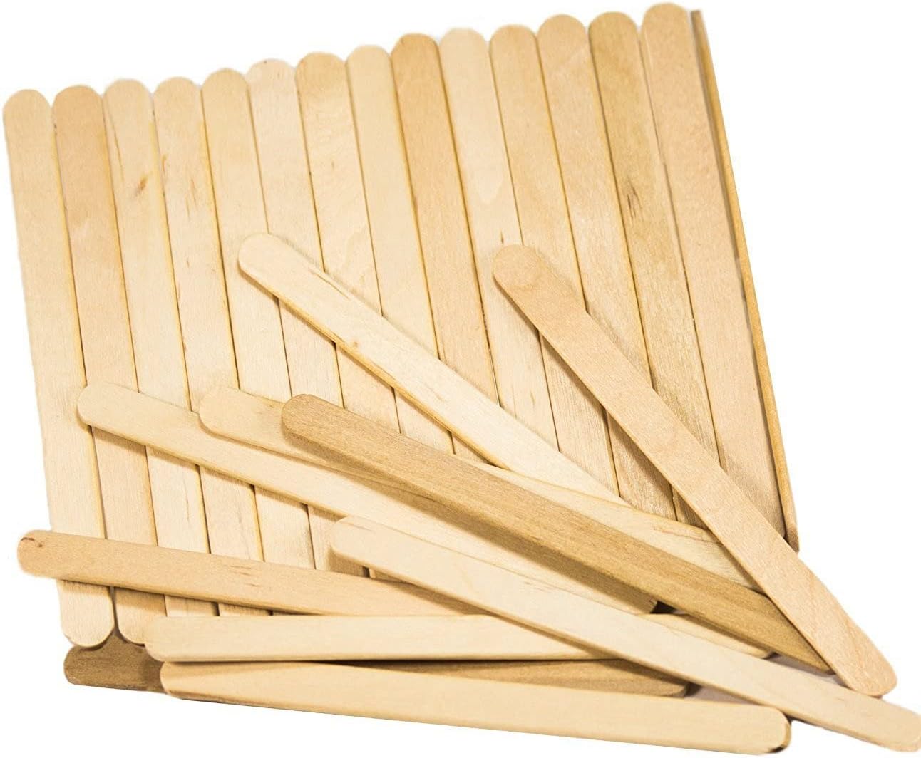 Perfectware Wooden Craft Sticks, 4.5 Inch, 3000 Count, for Salon Waxing, Ice Cream, School Projects, Hair Removal, Art Supplies, Coffee Stirring