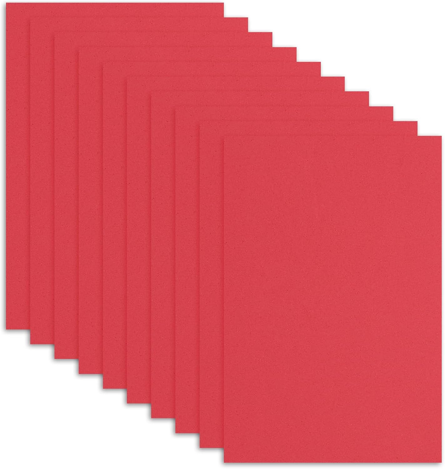 uxcell 10 Pcs Red EVA A4 Foam Sheets Crafts, 12 x 8 Inch Foam Paper for DIY Crafts Project Classroom Scrapbook Art Cards Home Office Decoration (2mm Thick)