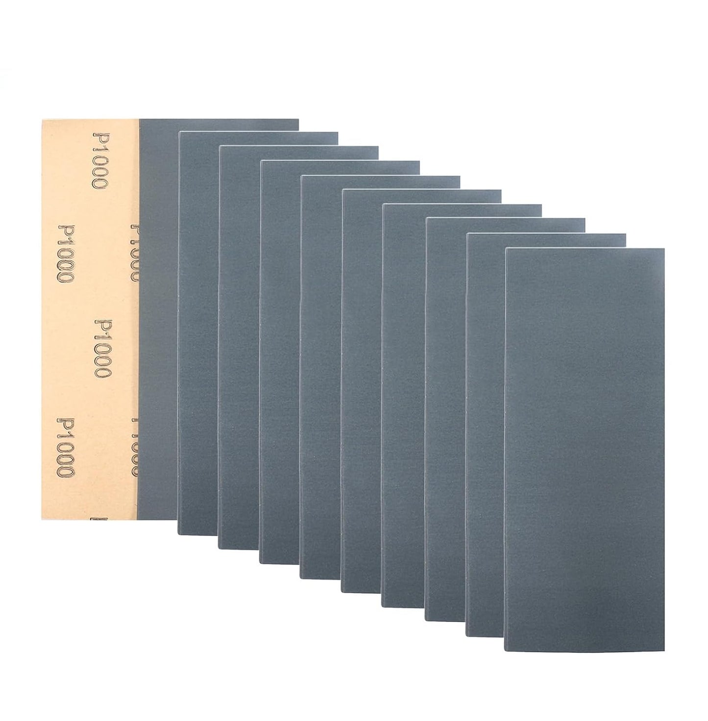 30Pcs 9 x 3.6 Inchs 1000 Grit Wet and Dry Handmade Universal Sanding Sheets, Suitable for Woodworking Furniture/Automobiles/Metal/Lacquer Polishing Sandpaper