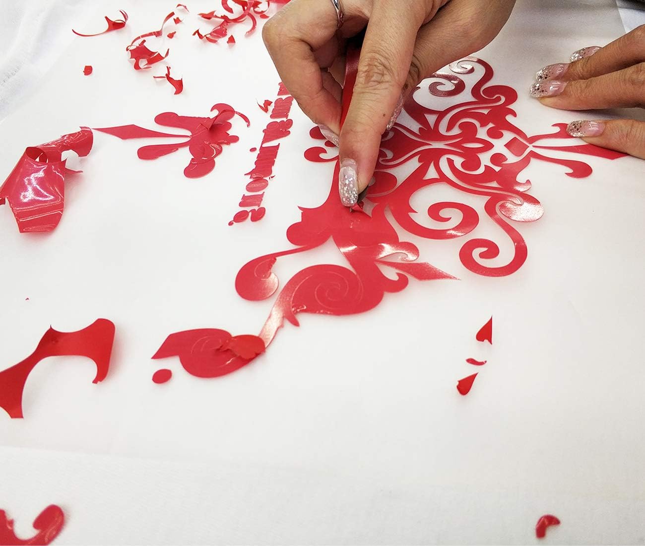 guangyintong Heat Transfer Vinyl Red HTV Rolls, 12" x 10ft Red Iron on Vinyl for T-Shirts, Matte Surface Red HTV Vinyl for All Cutter Machine Easy to Cut & Weed for Heat Vinyl DIY Design