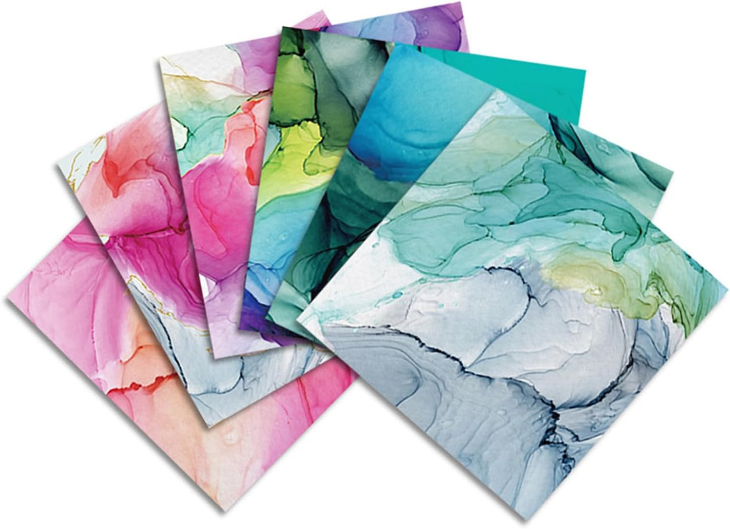 YASMEN Scrapbook Paper Pad 12x12, Marble Patterned Cardstock Paper Pads, Single-Sided Decopodge Paper, DIY Decorative Craft Paper, Scrapbooking Junk Journal Gift Card Making Supplies - 24Sheet