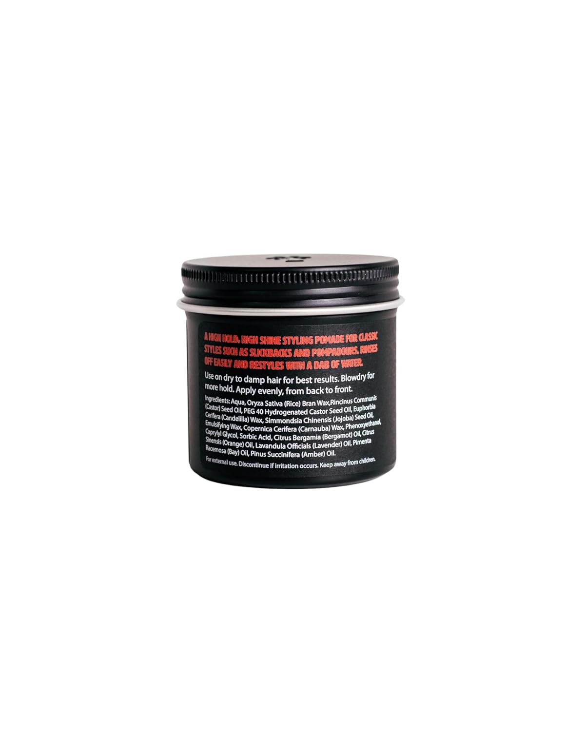 O'Douds Standard Pomade for Men - Natural Styling Hair Pomade - Firm Hold & High Shine Finish for Classic Looks - Bay & Blood Orange Scent (4oz)