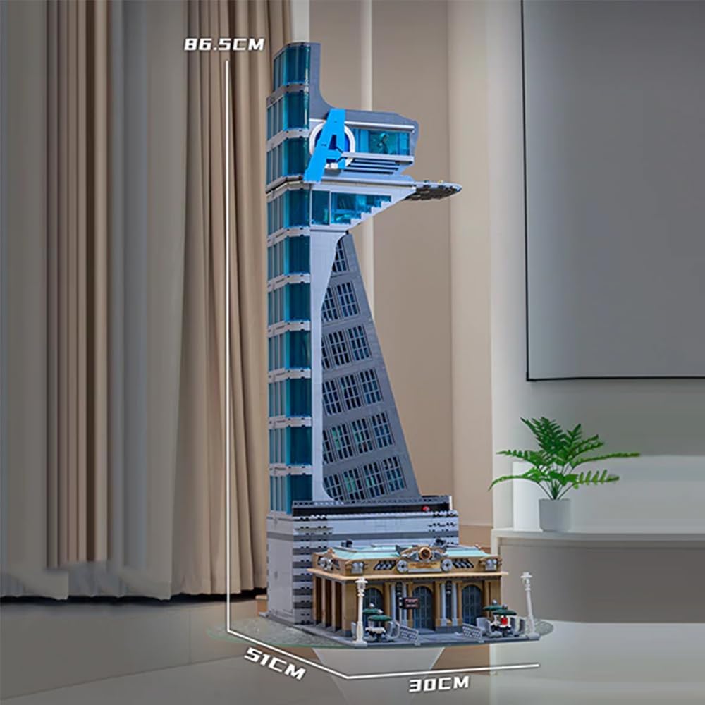LED Light Kit for Compatible with Hero Tower Building Blocks Model,Movie Themed Scenes Building Sets,Ideas Present for Adult and Film Fans 5883 Pcs