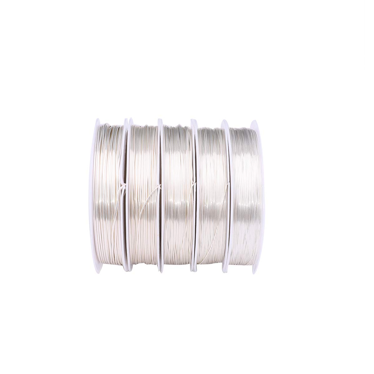 Silver Copper Wire 0.5mm Bead Cord for Bracelet Necklace Charm Beading Jewelry Making 22yard
