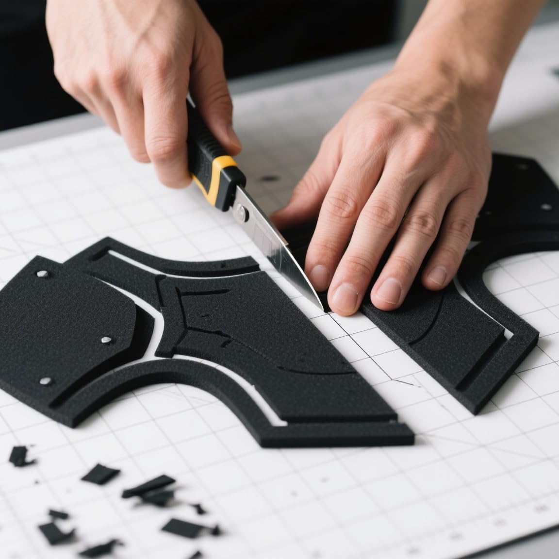 AMZQNART EVA Foam 2mm, Cosplay Foam 16x29.5 inch White, High Density 90 kg/m³, for Craft Projects Cosplay Costumes, Fake Weapons, Decorations, Christmas, Easter, Thanksgiving, etc.