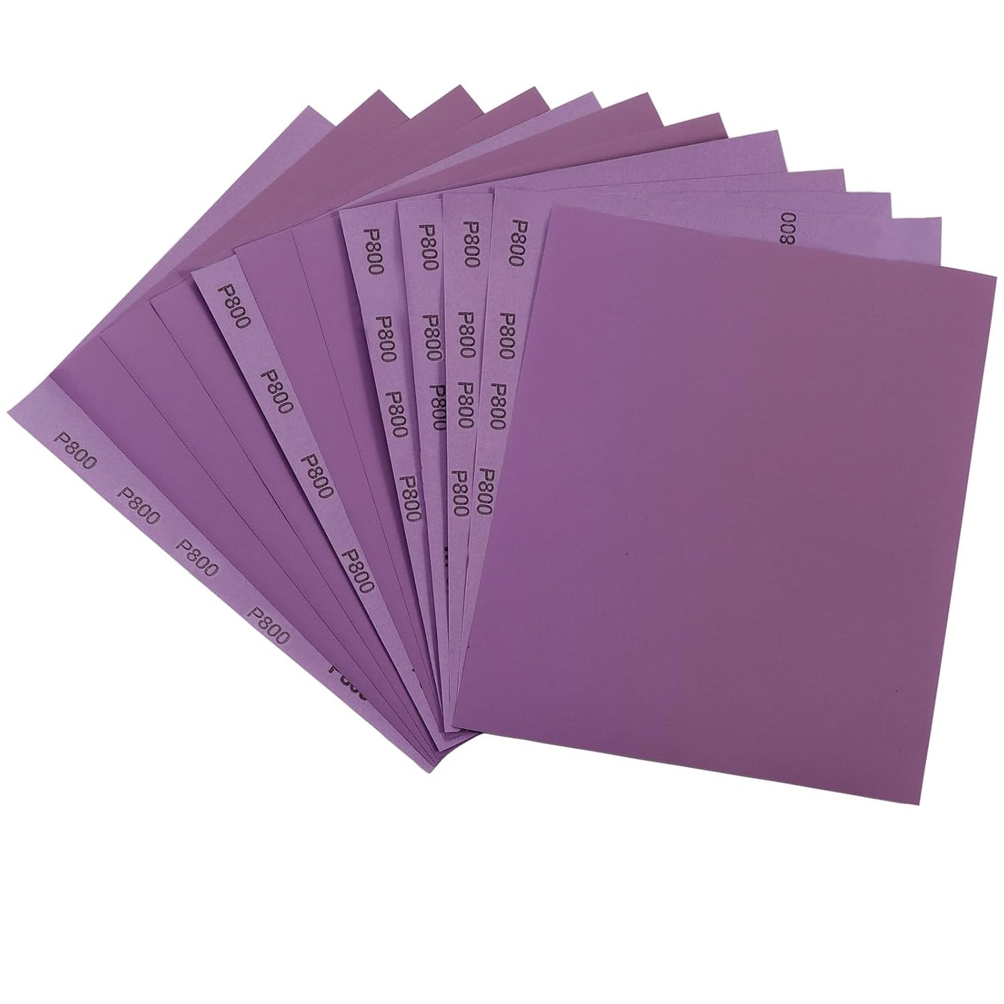 Sandpaper 15Pcs, 800 Grit Sandpaper, Wet Dry Sandpaper Sheets 9 X 11 Inch, White Fused Alumina Abrasive, Fine Sander Paper for Wood Furniture Finishing, Metal Sanding, Automotive Polishing
