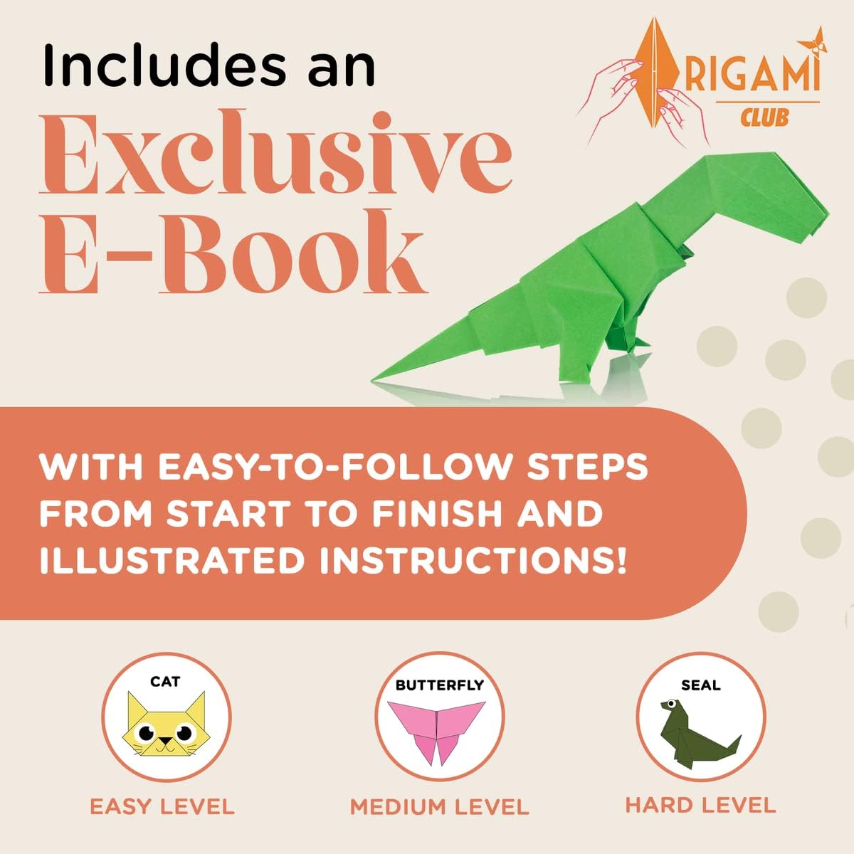 HPST Origami Paper - 1100 Sheets - Double Sided 6x6 inches Origami Squares for kids - 15 Vibrant Colors - Easy Fold Papers for Arts & Crafts