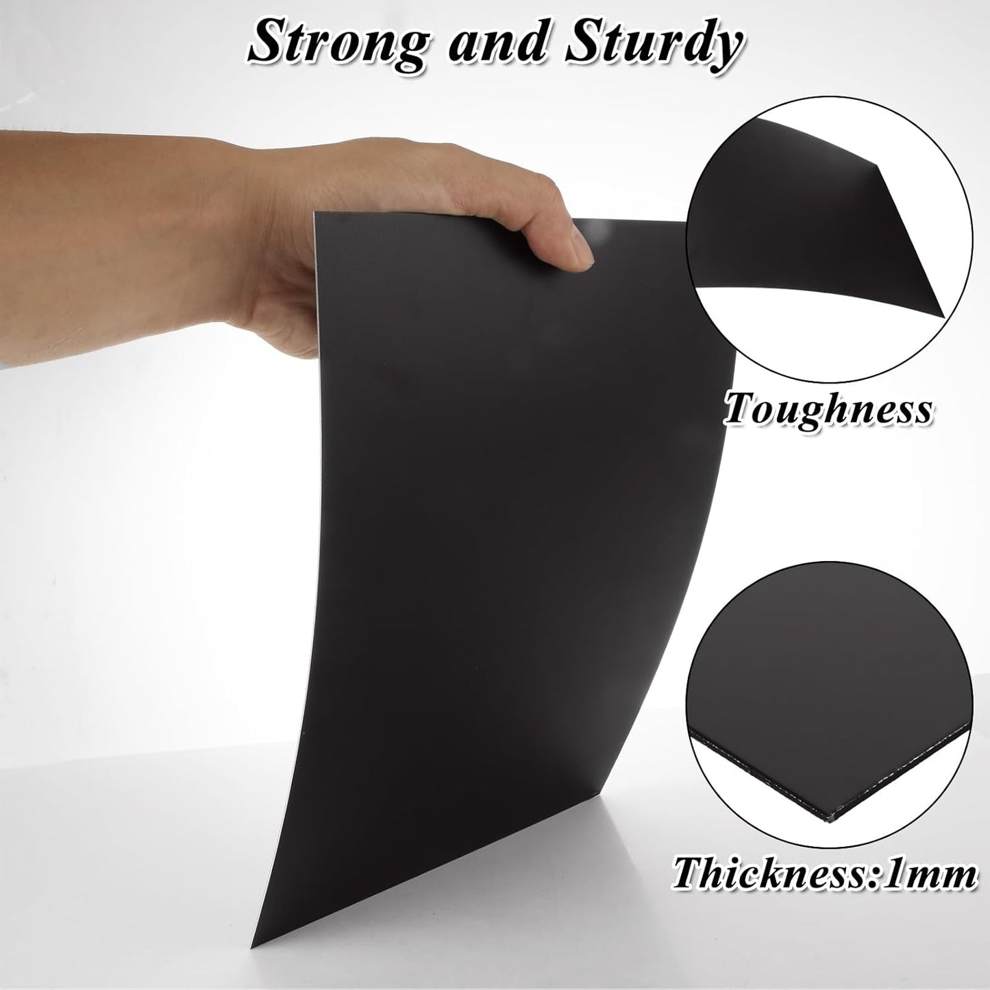 CYEAH 3 Pcs Anodized Aluminum Sheets Metal, 11.8 x 7.8 inch Metal Plates Engraving Blanks, 1 mm Thin Black Aluminum Plates Engraving Blanks for Laser Engraving, Crafting, Decoration