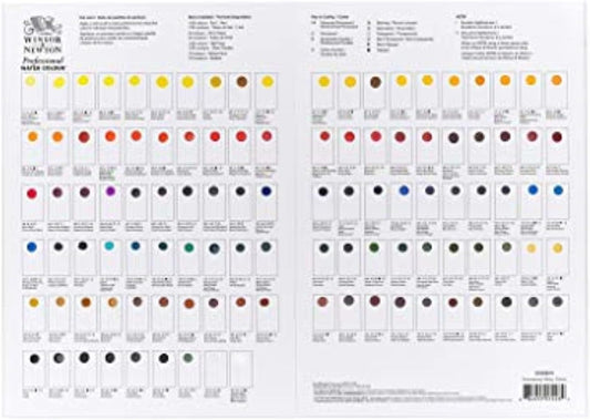 Winsor & Newton Professional Watercolour Dot Card, 1 Count (Pack of 1), All Colors