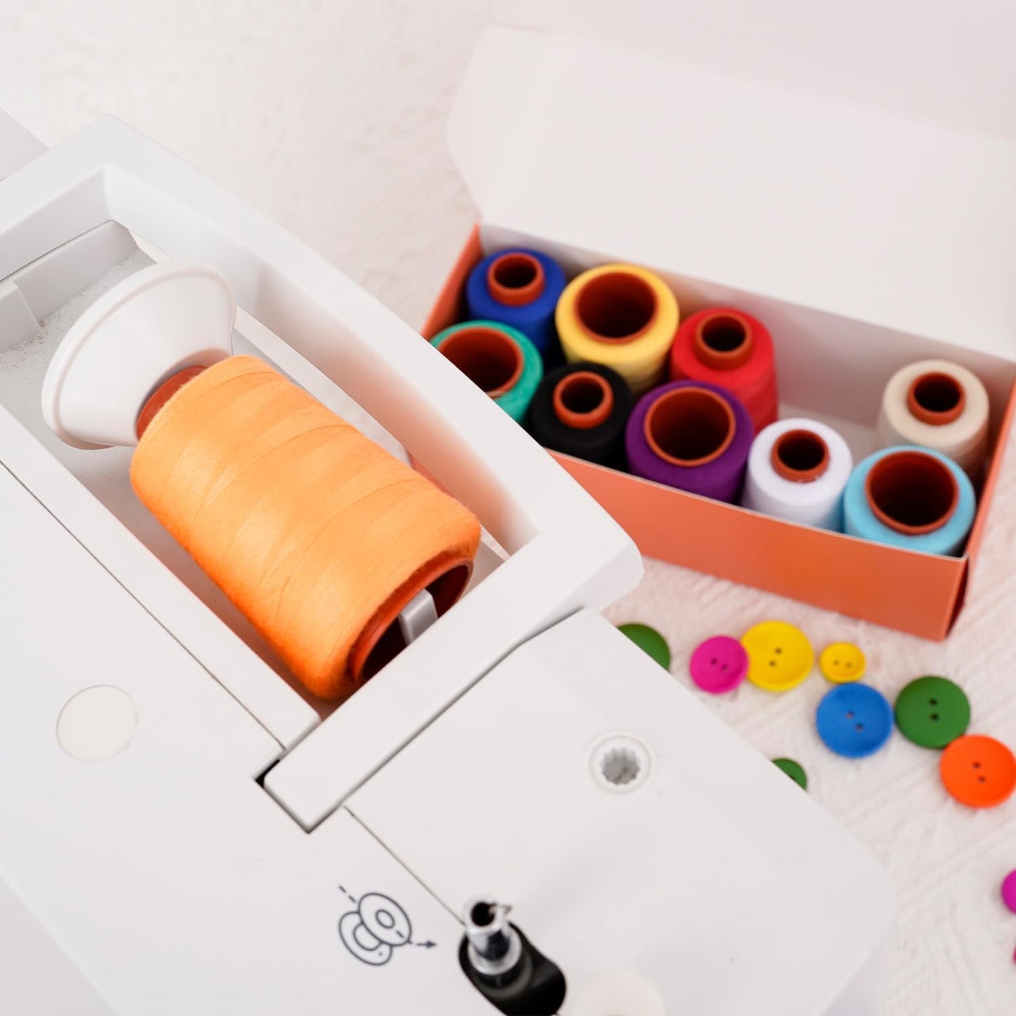 Sewing Thread Kit, 10 PCS, All Purpose Sewing Thread 40wt, Assorted Colors Each 800 Yards of Polyester Threads for Sewing Machine, Hand Stitching, Quilting, Serger (Bright Color Series)