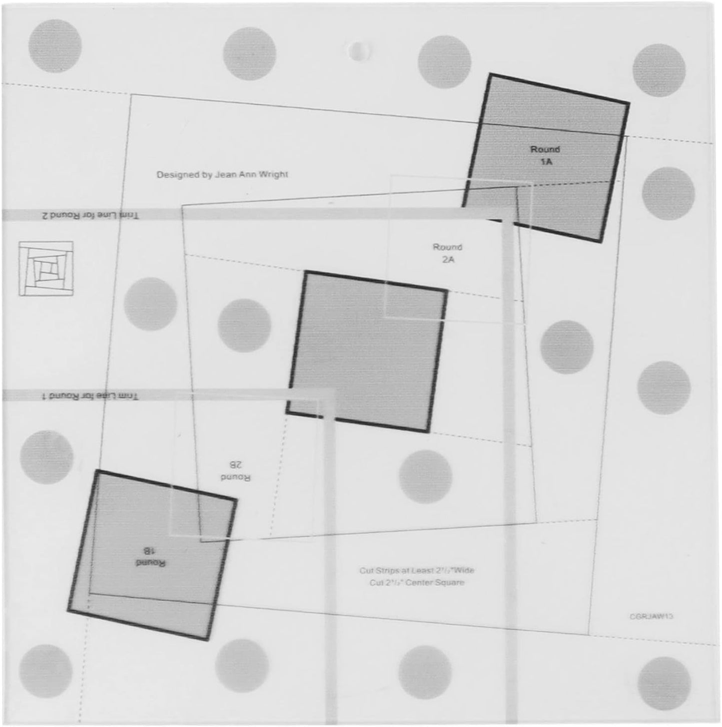 Sewing Rulers, Quilting Rulers Fabric Cutting Ruler Cabin Trim Tool Finished Blocks, Quilting Template Patchwork Sewing DIY Ruler[8 inch]