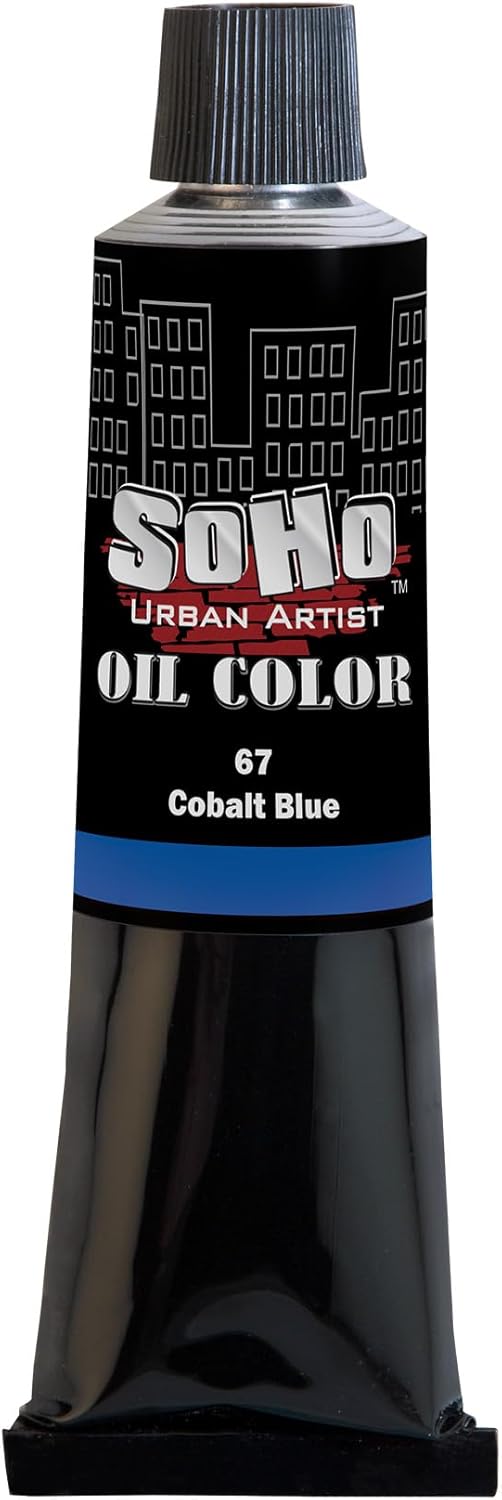 Soho Urban Artist Oil Paint - Cobalt Blue, 170 ml Tube - Best Valued Oil Colors for Painting, Excellent Pigment Load