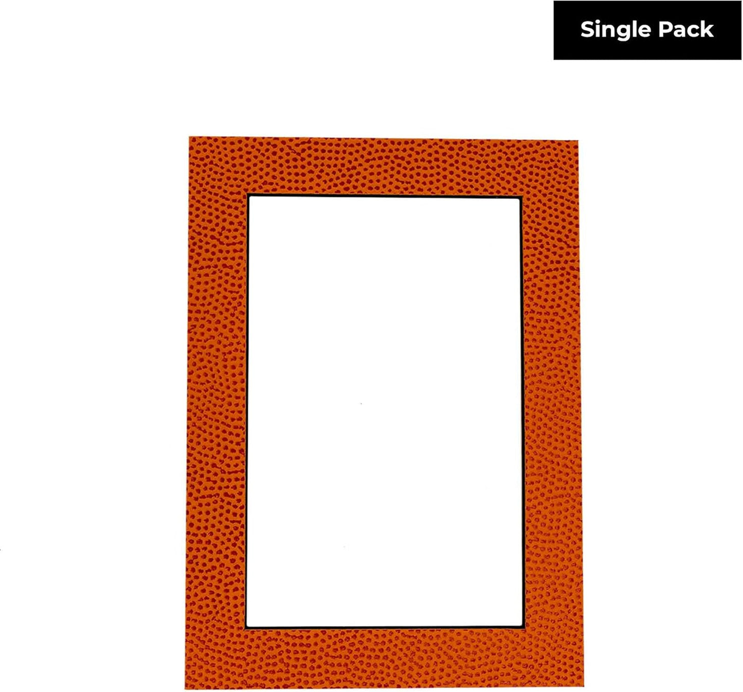 8.5x11 Mat Bevel Cut for 7x9 Photos - Acid Free Basketball Texture Precut Matboard - For Pictures, Photos, Framing - 4-ply Thickness