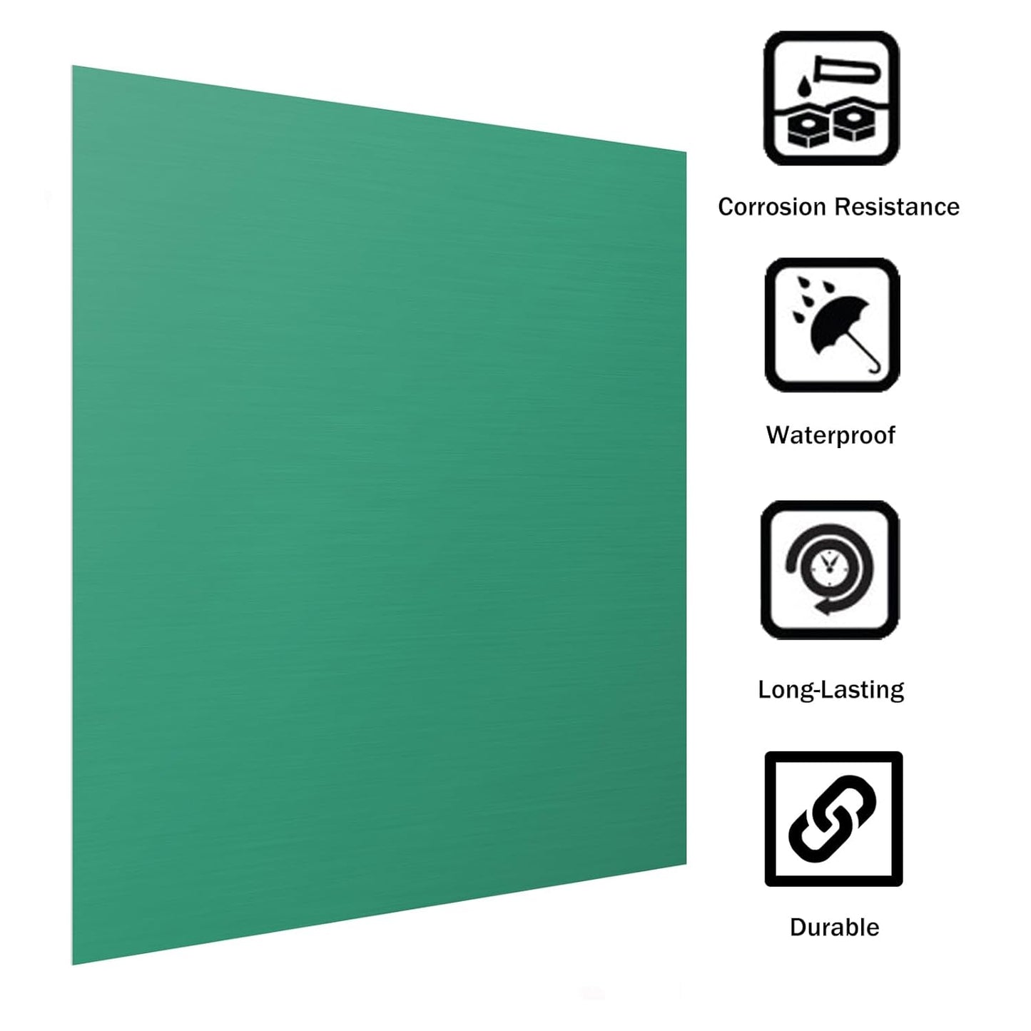 Anodized Aluminum Sheet Metal 12 x 12 x 1/32 Inch Green Anodized Aluminum Metal Plates Engraving Blanks for Laser Engraving, 0.8MM Thin Decorative Aluminum Metal Sheets for Crafting, House Decoration