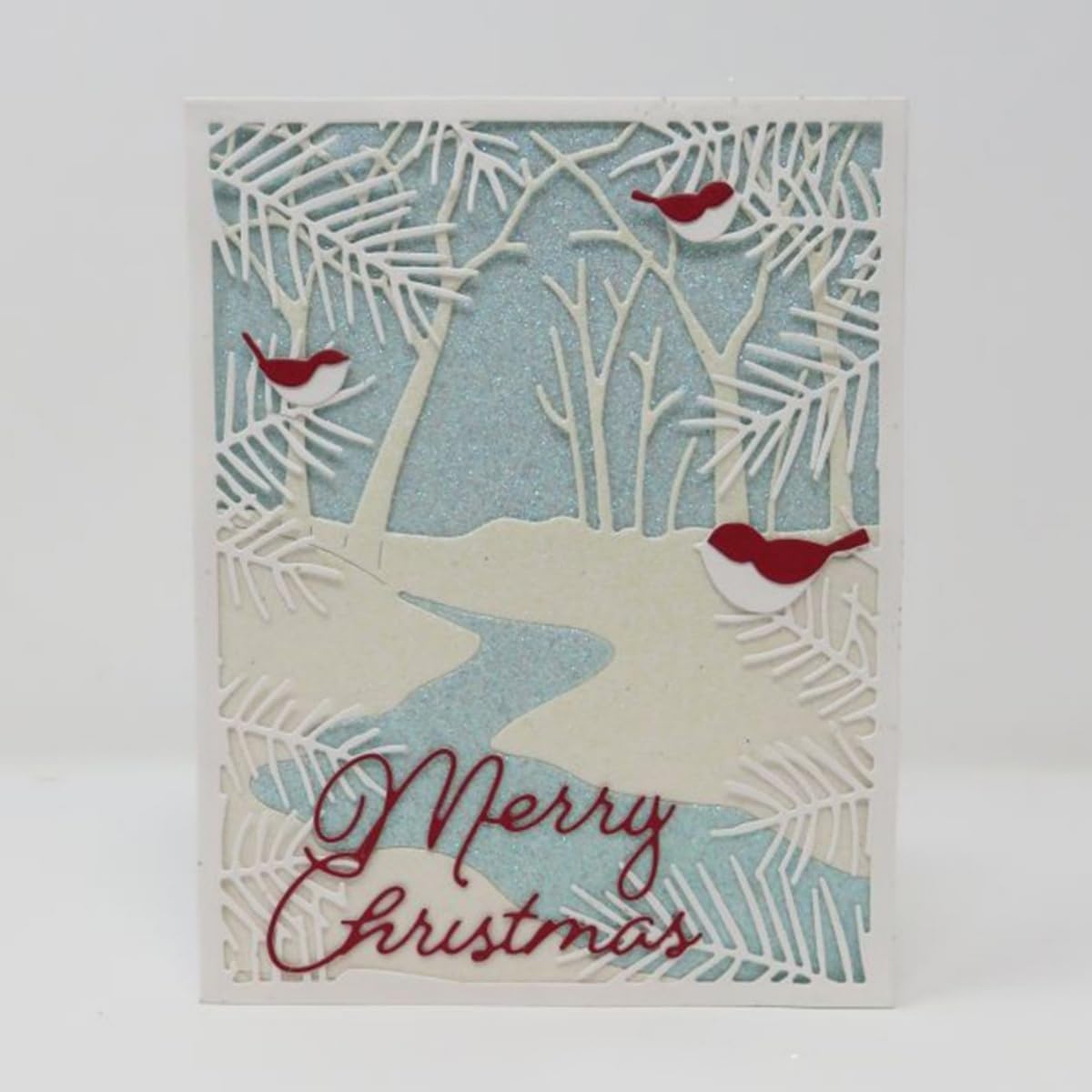 Mvchifay Cutting Dies Happy Birthday Metal Stencils Scrapbooking Tool DIY Emboss Paper Card Making (Roads and Trees-11x14cm)