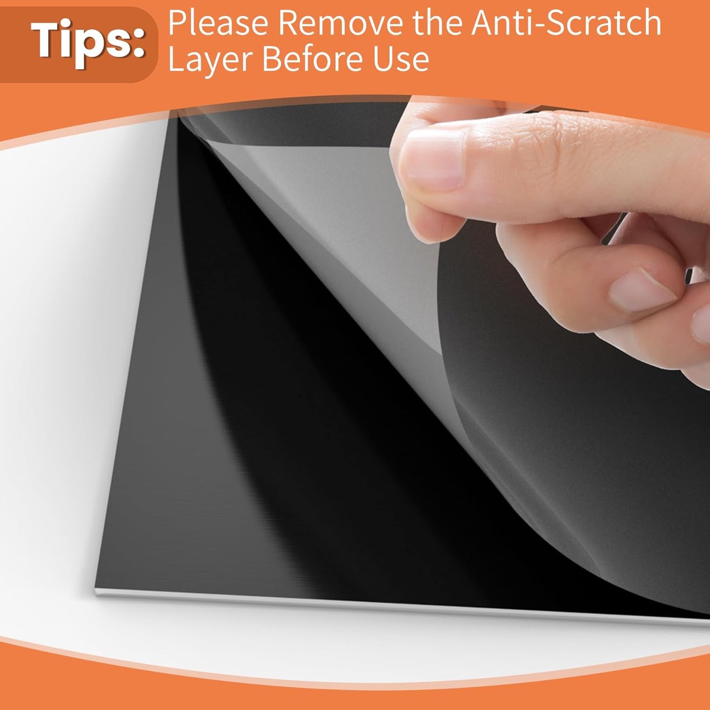 GCGOODS 6 Pcs 7 x 5 inch Anodized Aluminum Sheet Set, Metal Blanks for Laser Engraving, Engraving Plates for Crafting, Decoration, DIY, Black Colors