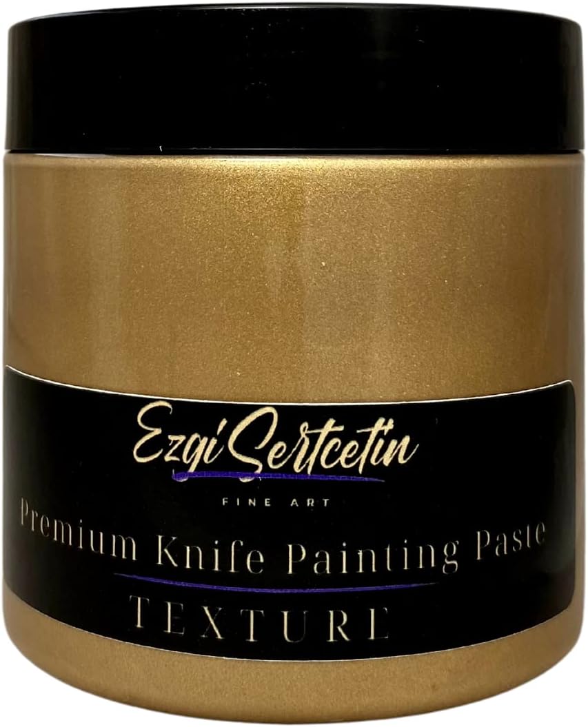 Premium Palette Knife Painting Paste|Texture Paste|Authentic Bright Colors|Ready to Use|Easy to Apply| 6oz (Silicon Bronze)