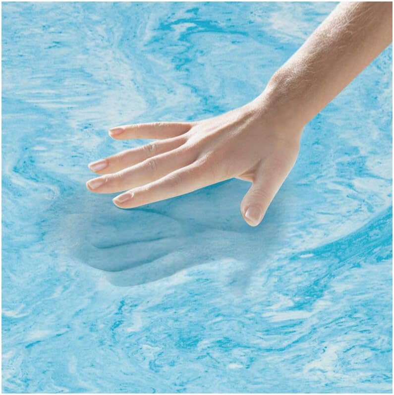 FoamRush 2"x 24" x 24" Gel Cooling Memory Square Foam Cushion, Upholstery Foam, Seat Replacement, Upholstery Sheet, Wheelchair Seat Cushion Replacement, Made in USA