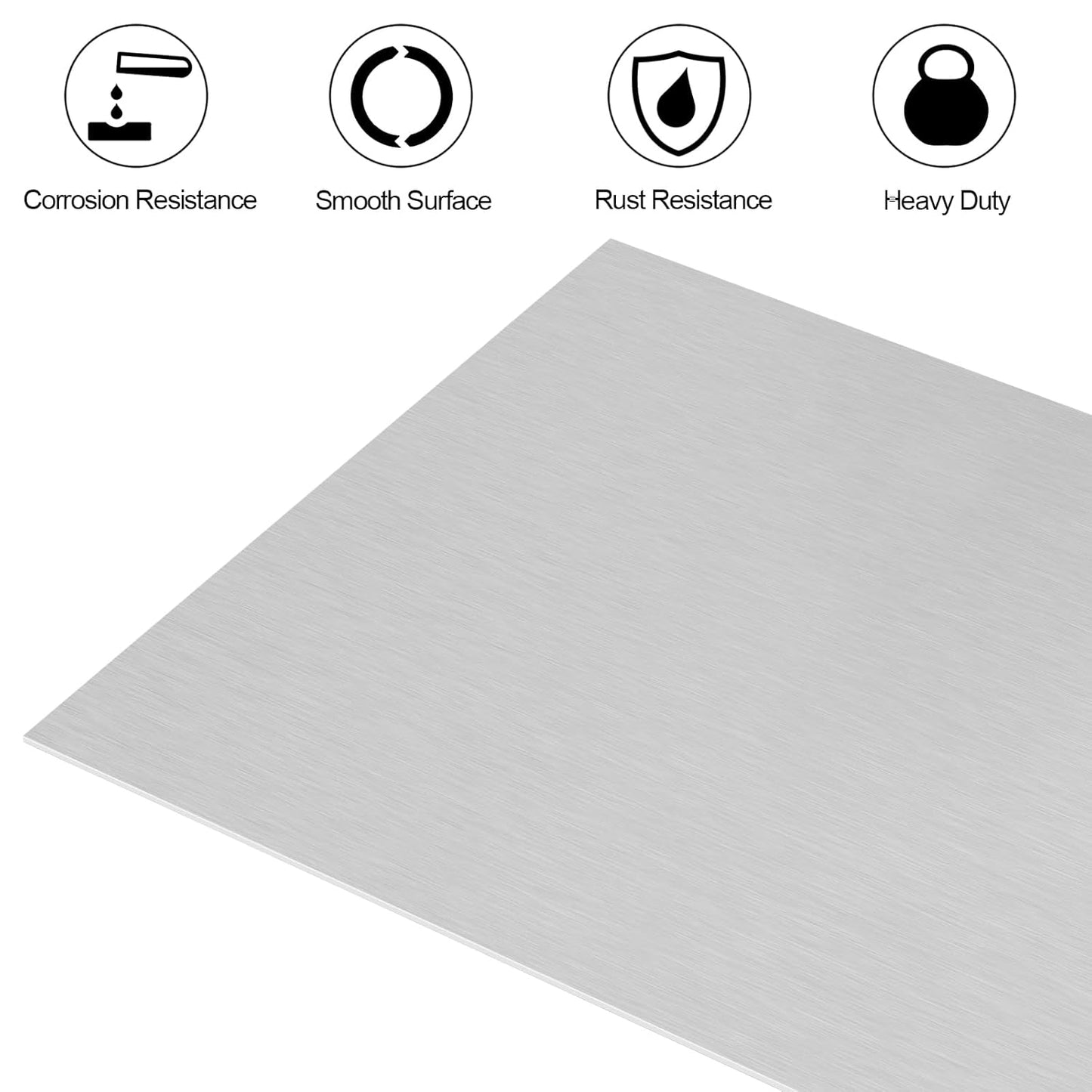 6061 T651 Aluminum Sheet Metal 10 x 17 x 1/8 (0.125”) Inch Plain Thin Aluminum Plate Covered with Protective Film, Heat Treatable Rectangle 3MM Aluminum Metal Plate for Welding, Industrial