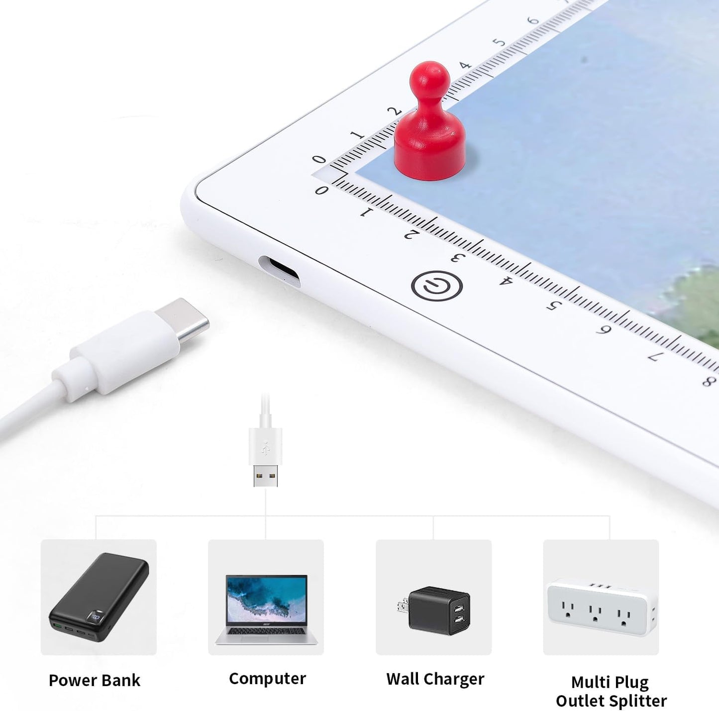 Zocelight A4 Light Box for tracing,Ultra-Thin Magnetic led Light pad for Diamond Painting,3 Level dimming Copy Board for Drawing,Sketching,Tattoo,Light Board for Artists,X-ray Viewing,Weeding Vinyl