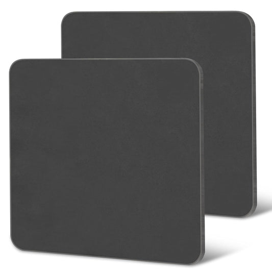 Rocaris 2pcs 10 X 10 X 1/4 Inch A36 Steel Plate Hot Rolled, Metal Square Plate for Construction Boards, Structure Support, Weldable Square and Industrial