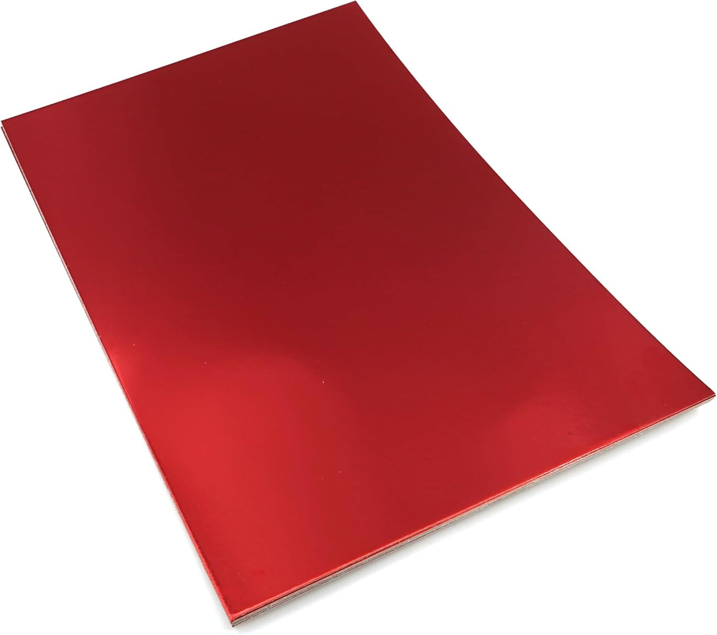 TGXRZX Metallic Red Cardstock Paper,Size 8 "x 11" (250gsm), 15PCS,Mirror Finish Gold Foil Board for Crafting, Invitations, and Decorations,Die Cut and Plotter,Card Making (Bright red)