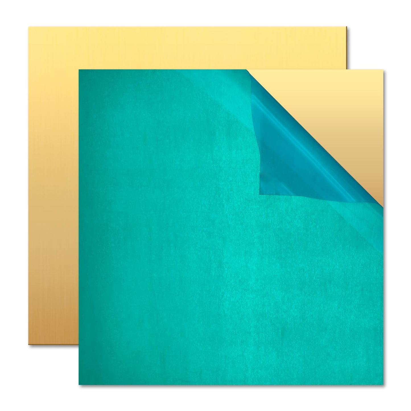 Brass Sheet,6" x 6"-18 Gauge(1mm) Thickness,99.9% Pure Brass Plates for DIY, Jewelry, Electrical, Repair, Industrial(2 Pac）