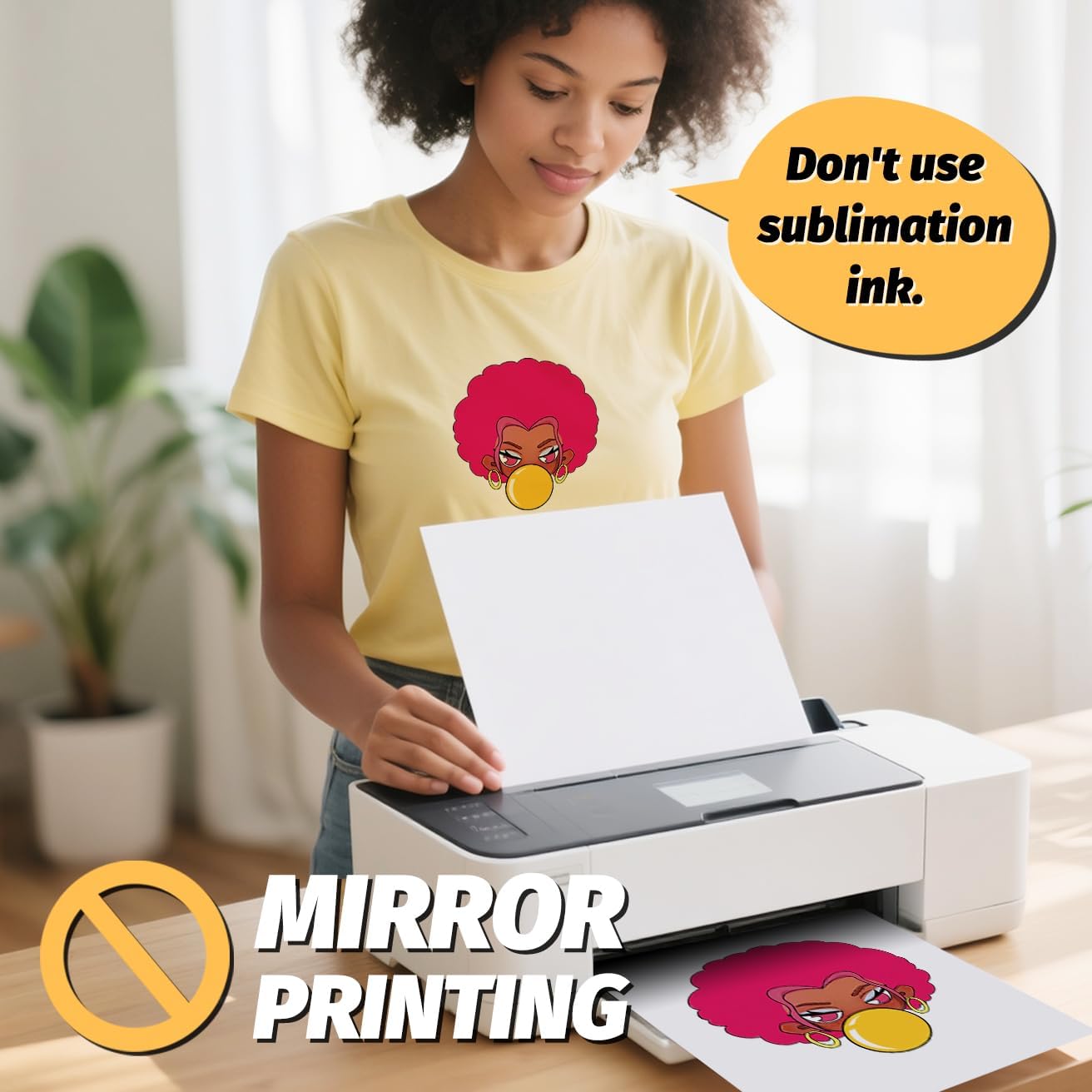 Lovein Pinkie Iron on Heat Transfer Paper for T Shirts (10 Sheets, 8.5x11'', Light Plus) Printable Heat Transfer Vinyl for Laserjet & Inkjet Printer Iron on Transfers Paper for Light Fabric (PK-L3-10)