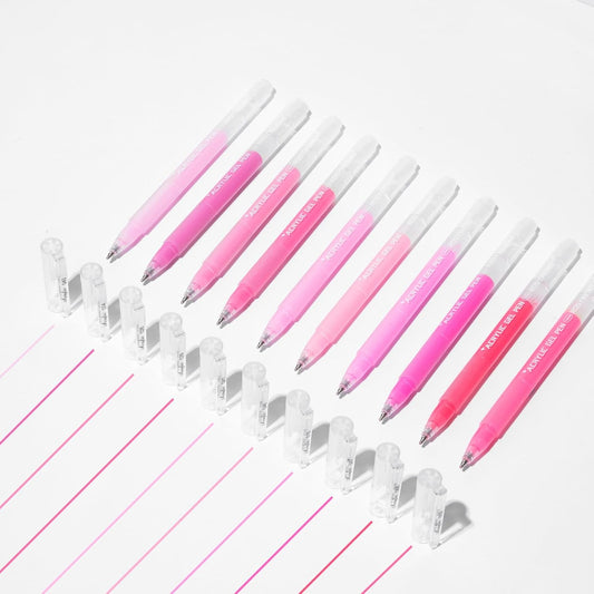 ROSYMENG 10 Colors Acrylic Gel Pens Set, Big-Capacity Ink Acrylic Paint Pen for Adults Coloring Books, Waterproof Paint Markers for Canvas, Rock, Wood, Drawing Doodling, Ceramic, Fabric, DIY Crafts