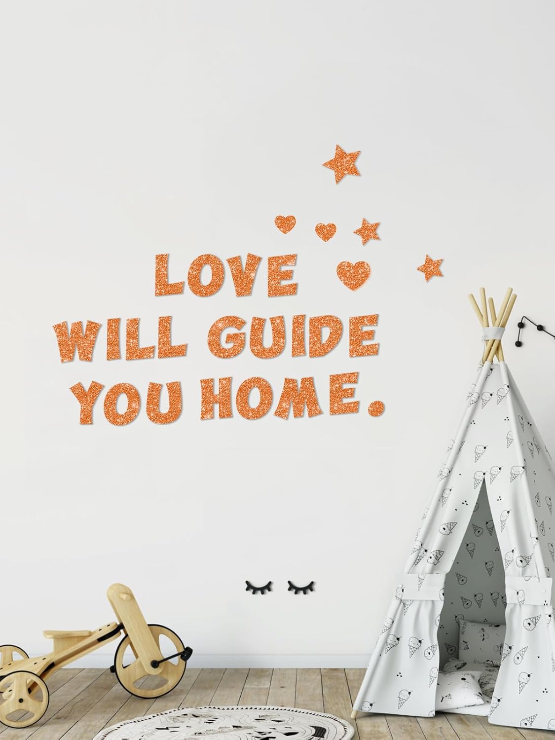 237 Pcs Glitter Bulletin Board Letters, Numbers and Punctuation, Poster Board Letters Alphabet Cut Out Cardboard Letters Accessories for Classroom Display Decorating Supplies 4inch (Orange)