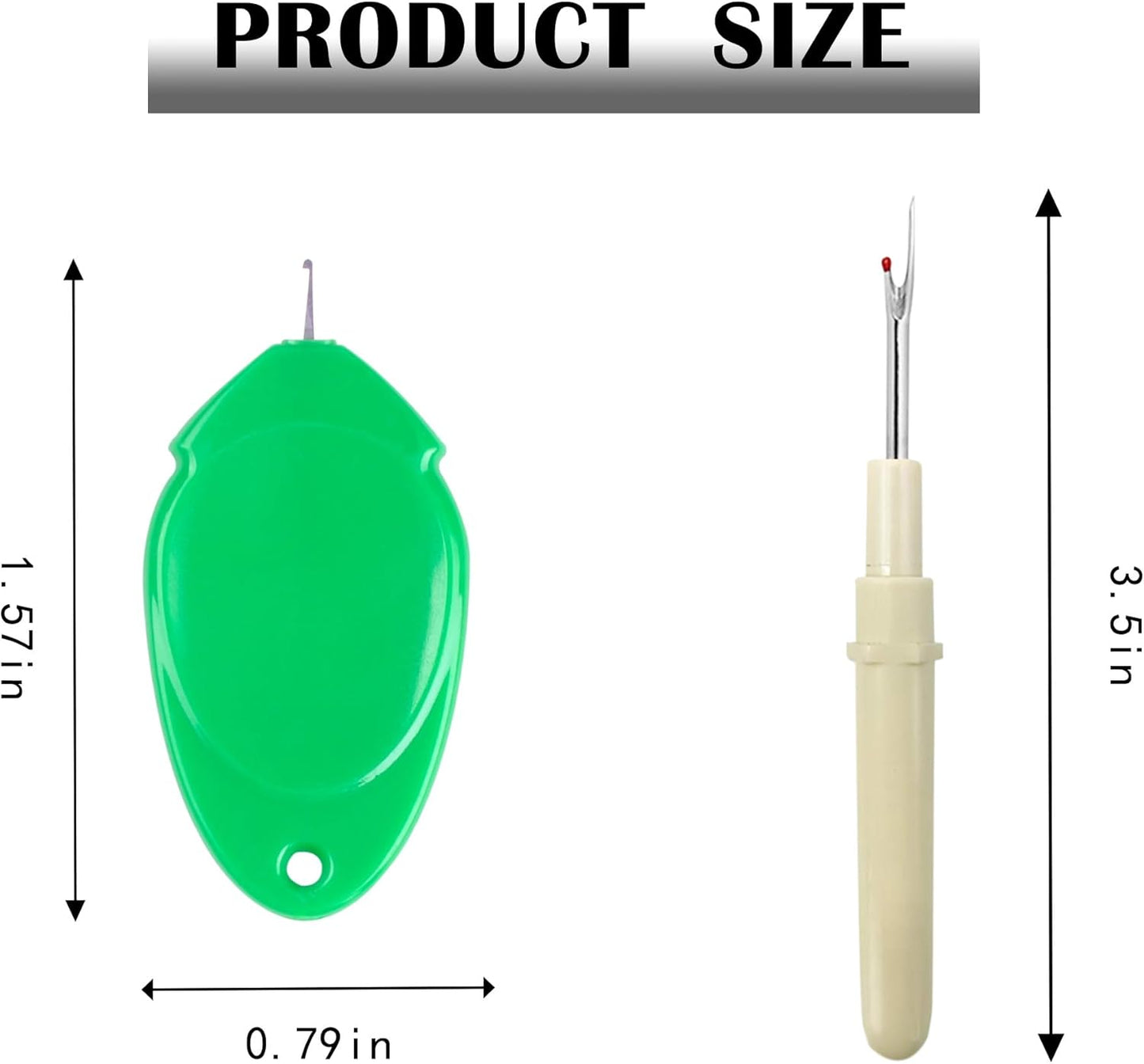 meeggrace Needle Threader, Small Needle Eye Threader Tool, Easy Threader for Machine and Hand Sewing, Fast and Precise Threading, Ideal for Needlework, with Transparent Box, 5 Colors in A Box(6PCS)