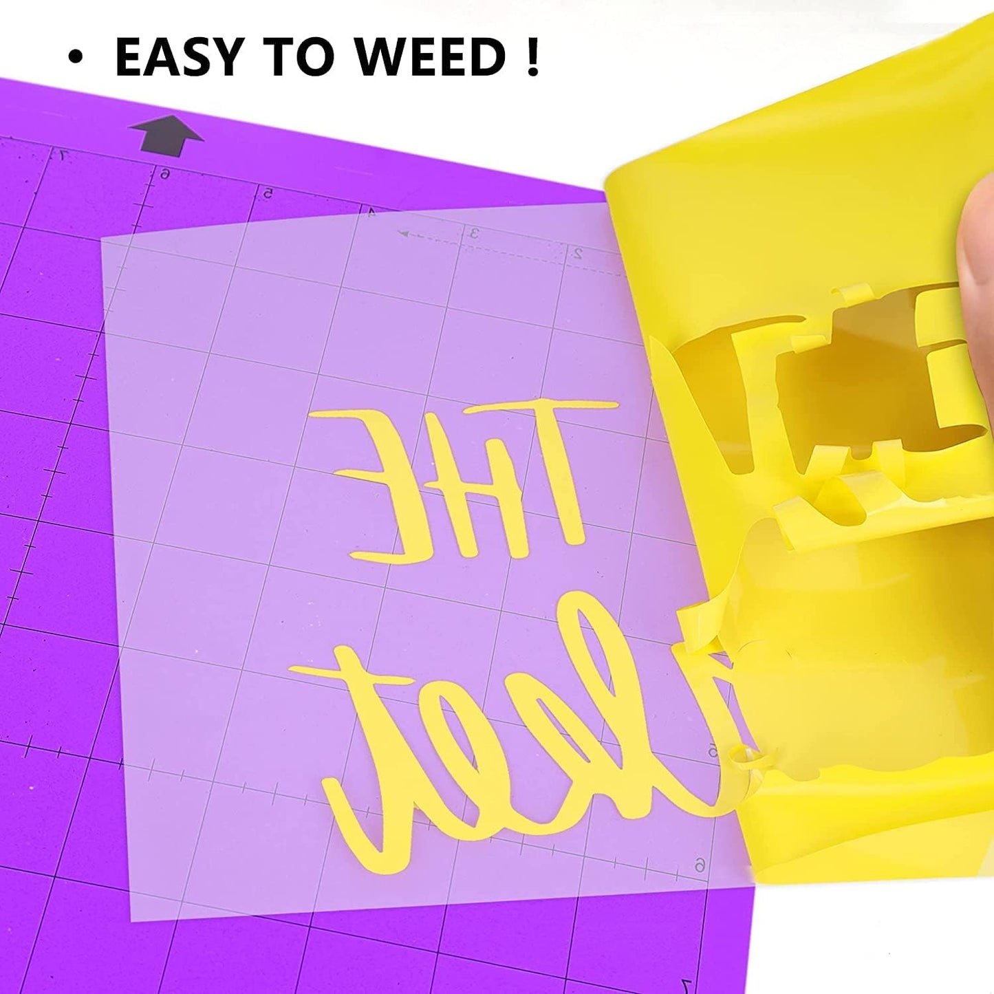 HTV Iron on Vinyl 12Inch by 12ft Roll Heat Transfer Vinyl for T-Shirt HTV Vinyl Rolls for All Cutter Machine - Easy to Cut & Weed for Heat Transfer Design (12ft, Yellow)