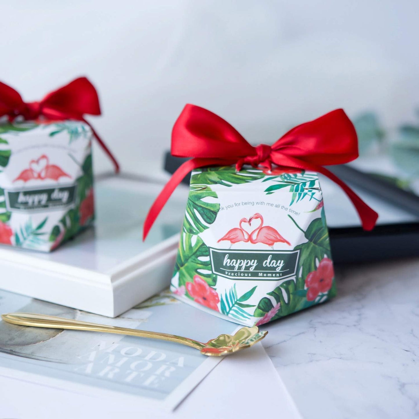 Satin Ribbon 1 Inch Red Double Faced - 25 Yards for Gift Wrapping DIY Bows Crafts Bridal Bouquet Cutting Ceremony Sewing Christmas Wedding Baby Shower Decoration Humphrey's Craft