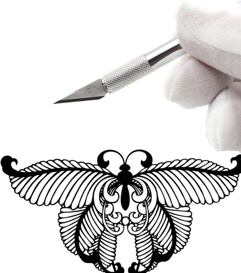 Self Healing Cutting Mat A5 Size with Art Craft Cutter Knives,Grey