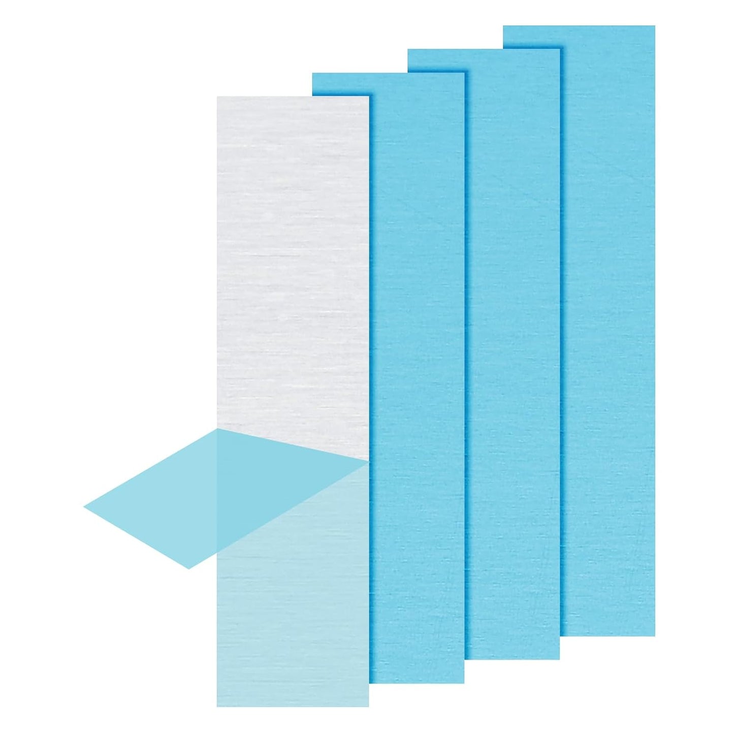 PATIKIL 6061 T651 Aluminum Sheet Metal 12 x 3 x 1/8(0.125") Inch 4Pcs Flat Plain Aluminum Plate Covered Stock with Protective Film, Heat Rectangle 3MM for Lndustry Crafting