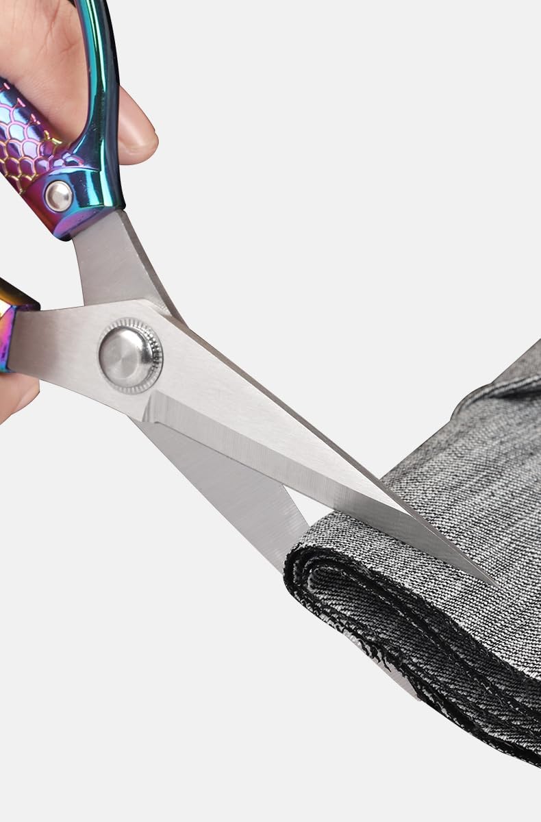 Rainbow all purpose scissors heavy duty - for kitchen, office, home use Industrial grade